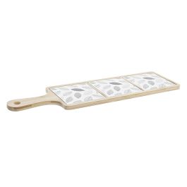 DKD Home Decor Tabla Aperitivo Cottage Set de 4, Gres y Bambú, Negro Blanco, 44x12x1cm, Apto Microondas y Lavavajillas Precio: 17.18442. SKU: B16KWFA7LJ