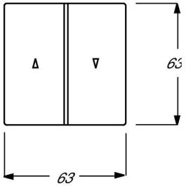 BUSCH-JAEGER 1785 JA-84 Tapa para interruptor/pulsador future linear studioweiß Blanco