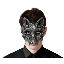 Máscara Halloween Lobo Cráneo Negro Hombre Adulto Polipropileno Precio: 1.5900005. SKU: B185V33WFS