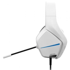 Krom NXKROMKOPAMOVEWH Auriculares Gaming con Micrófono Jack 3.5 mm Blancos para PC PS4 PS5 Switch Smartphones