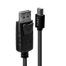 Lindy Cable Mini DisplayPort Macho a DisplayPort Macho 3m, Negro - Conectores 24K Oro para Máximo Rendimiento