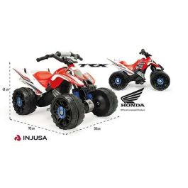 Quad bateria honda atv 12v con ruedas de goma 90x58,5x60 cm