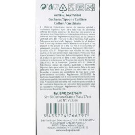 Algon Set 50 Cucharas Grandes de Plata 17 cm