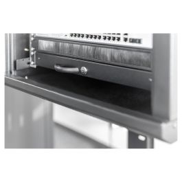 Digitus Cajón para Teclado 1HE 483mm Negro Cerradura para Armarios de Red y Servidor