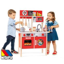 Molto Cocina de Madera Roja con 10 Accesorios 85.5x30x60 cm Precio: 64.88999979. SKU: S2412260