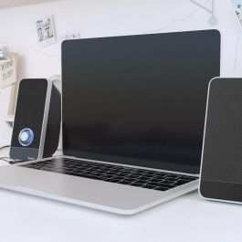 Hama Altavoces PC Sonic LS206 Negro, 2.0 Estéreo, Conexión USB 3.0 y 3.5 mm, Frecuencia 50-20000 Hz, Para Ordenador y Notebook