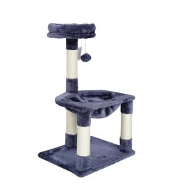 Gloria Rascador y Centro de Juego Juba para Gatos | Árbol con Tumbona Amplia, Postes, Pelota de Entretenimiento, 3 Alturas Gloria Rascador y Centro de Juego Juba para Gatos | Árbol con Tumbona Amplia, Postes, Pelota de Entretenimiento, 3 Alturas