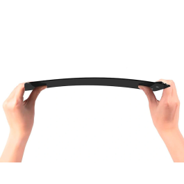 Q-connect Portanotas Plástico 50% Reciclado Din A4 Negro Grosor 2,1 mm Dimensiones 23x33,5 cm