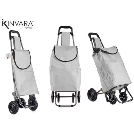 Carro de Compra Gris Claro Kinvara 22x98x38 cm - 30 L, Tela, Plástico, Metal (6 Unidades) Precio: 169.68999949. SKU: B168MLYHAD
