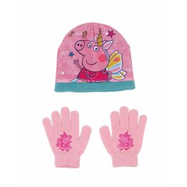 Safta 48/51 Set Gorro y Guantes Infantil Peppa Pig "Cosy Corner" Talla M, Poliéster Azul Claro/Multicolor Precio: 10.50000006. SKU: S4307359