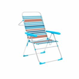 Marbueno Silla Plegable 5 Posiciones Aluminio Rayas Naranjas y Azules Playa y Piscina 59X61X97 cm 10464 Precio: 63.50000019. SKU: B15QR8ZB69