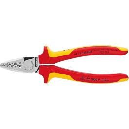 Knipex 97 78 180 Alicates de crimpar para punteras huecas, herramienta combinada de acero y plástico, 0.25-1.6 cm Precio: 56.89000009. SKU: B1EAECGJQT