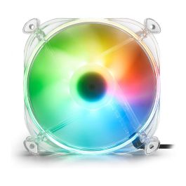 Sharkoon Ventilador SHARK Disc PWM RGB Transparente 120mm Conector 3-pin + 4-pin