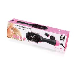 Thulos Cepillo 2 en 1 Alisador y Secador TH-HAB360, 1200W, Tecnología Turmalina