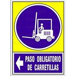DUVER 658 Señal de Paso Obligatorio de Carretillas Izquierda Plástico 295x210mm Precio: 6.50000021. SKU: B152W762HQ