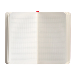 Antartik Cuaderno A6 Tapa Blanda Cuadriculado Rojo 100 Hojas 80gr FSC Antartik Notes