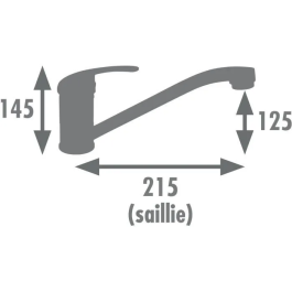 Edouard Rousseau Mezclador de cocina ATHENA Cromo