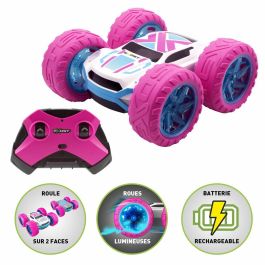 Silverlit Coche Teledirigido 360 CROSS FLASH PINK EXO1719316012813, 2.4 Ghz, Escala 1:18 - Rosa