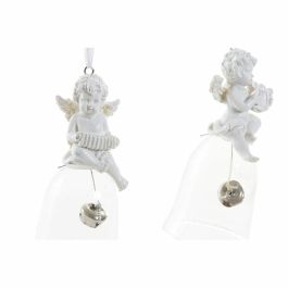 Adorno Navideño DKD Home Decor Resina Cristal Ángel (4 pcs) (5 x 5 x 10.5 cm)