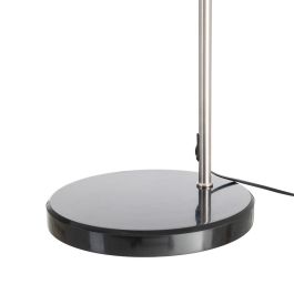 Lámpara Suelo Plata-Negro Metal-Mármol 100 X 37 X 197 cm