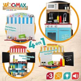 Cocina heladería de madera woomax 60x40x109 cm Cocina heladería de madera woomax 60x40x109 cm