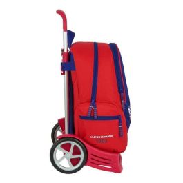Mochila Escolar con Ruedas Evolution Atlético Madrid Neptuno Mochila Escolar con Ruedas Evolution Atlético Madrid Neptuno