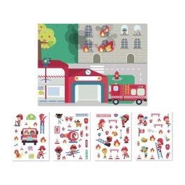 Apli C.Magic Sticker Bomberos - Pack de Pegatinas Infantiles para Niños de 5 Años+