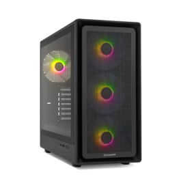 NOX Caja Semitorre Hummer AERO NXHUMMERAEROBK ATX ARGB con Ventana y USB Type-C Negra Precio: 78.49999993. SKU: B148Q2JMAD