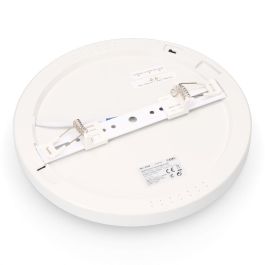 Edm Downlight ajustable led superficie/empotrar 20W 2050lm, marco blanco, 3cct, Ø22,5 cm
