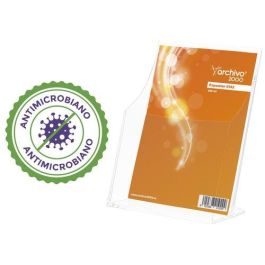 Portafolletos Sobremesa A.2000 Premium Antimicrobiano Sanitized A5 Vertical 1 Compartimento Premium Cristal Precio: 8.79000023. SKU: B1GZSCM8HJ
