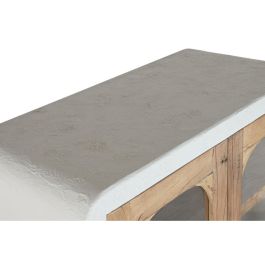 DKD Home Decor Vitrina de Madera Reciclada Blanca 43 x 170 x 90 cm Formentera meub