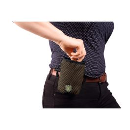 Hunter Portapremios Hilo Basic Marrón 14x10x8cm Poliéster/Malla 3D con Clip y Cierre de Cordón