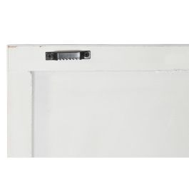DKD Home Decor Panel Decorativo de Pared Moderno con Círculos MDF Gris y Blanco 90x90 cm Set de 2, Fondo 3.5 cm