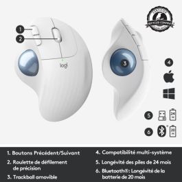 Mouse Raton Logitech Ergo M575 Bluetooth