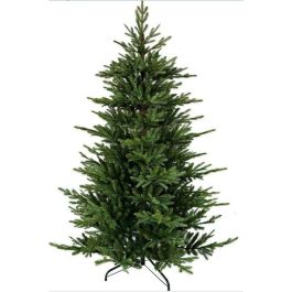 DKD Home Decor Árbol de Navidad Artificial Alpina Verde de PE, 240 cm Alto x 152 cm Ancho, 1667 Ramas, Luz LED Cálida