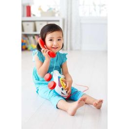 Fisher Price Teléfono Carita Divertida Juguete para Arrastre Niños 18 Meses
