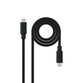 Cable USB-C NANOCABLE 10.01.4100 Negro 50 cm (1 unidad) Precio: 8.88999947. SKU: S0236102