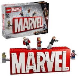 Logotipo Marvel Y Minifiguras 76313 Lego Super Heroes