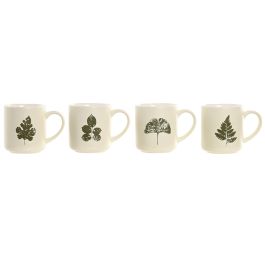 DKD Home Decor Mug Urban 480ml Porcelana/New Bone Verde Claro Apto Microondas/Lavavajillas (12 Unidades)
