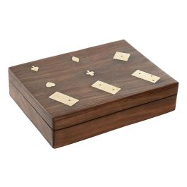 Juego Colonial DKD Home Decor Marron Dorado 15 x 5 x 20 cm Set de 4 (2 Unidades) Juego Colonial DKD Home Decor Marron Dorado 15 x 5 x 20 cm Set de 4 (2 Unidades)