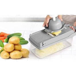 Quttin Cortador-Rallador Multifuncional con Depósito, 32x11.5x11.5 cm (6 Unidades)