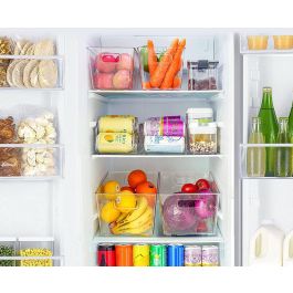 Dem Cesta Multiusos Transparente 23.5 x 13.3 x 11.5 cm (18 Unidades)