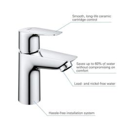 Grifo de baño - GROHE Start Edge - 23898001 - Talla S - Sin desagüe - Cromo Grifo de baño - GROHE Start Edge - 23898001 - Talla S - Sin desagüe - Cromo