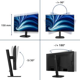 Philips Monitor 27B2U3601 27" Quad HD IPS HDMI DP USB-C Negro