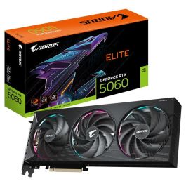 GIGABYTE GV-N5060AORUS E-8GD Tarjeta Gráfica AORUS GeForce RTX 5060 ELITE 8GB GDDR7 PCI-E 5.0 NVIDIA WINDFORCE 3 Ventiladores