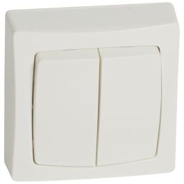LEGRAND-Conmutador Doble - Oteo - 10A - Monobloc - Blanco [SON-086020] Precio: 28.49999999. SKU: B19PV4VRMA
