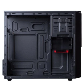 Hiditec Caja Semitorre Q9 Pro, Chasis con Gestión de Cableado para Equipos de Alto Rendimiento, Negro
