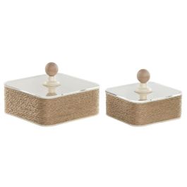 Joyero Shabby DKD Home Decor Crudo Marron Claro 16 x 11 x 16 cm Set de 2 Precio: 19.49999942. SKU: B1JZ59NDSY