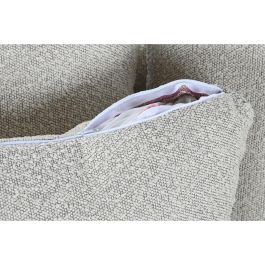 DKD Home Decor Sofá Moderno Modular de Poliéster y Madera, Blanco Roto 250x241x66 cm, Asiento 40 cm