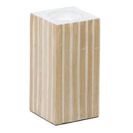 Portavelas Beige Bambú Madera MDF 10,5 x 10,5 x 21 cm Precio: 15.49999957. SKU: S8801770